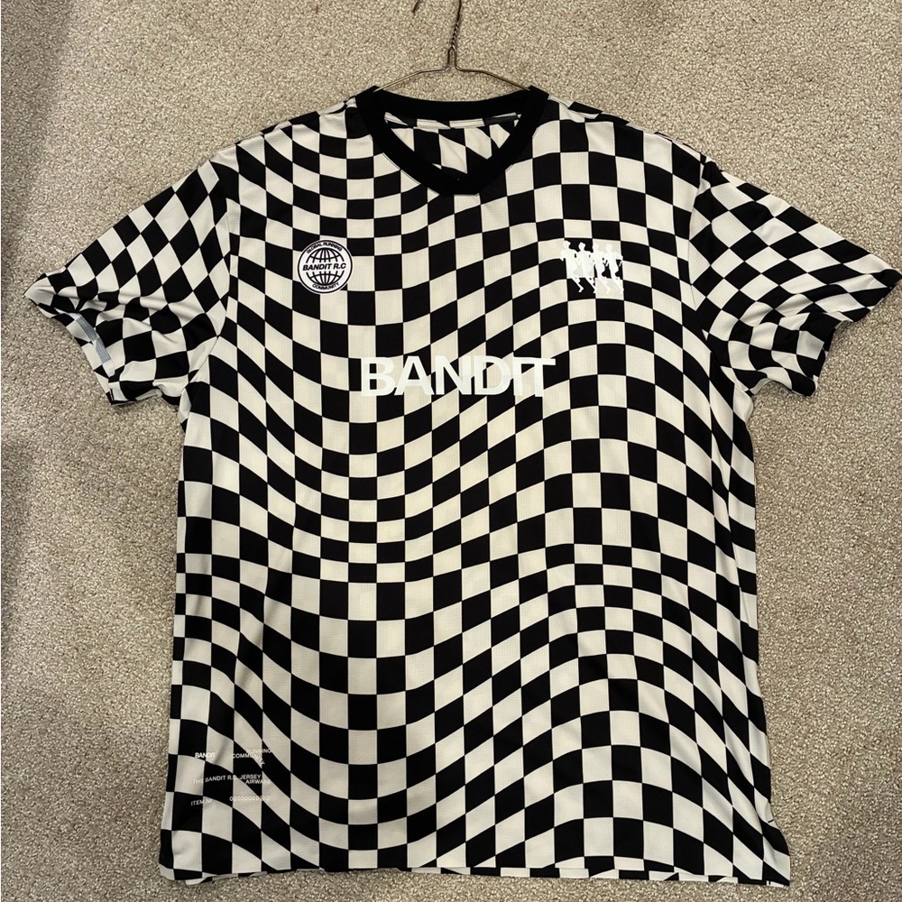 Bandit Black & White Checkerboard Short Sleeve Tee